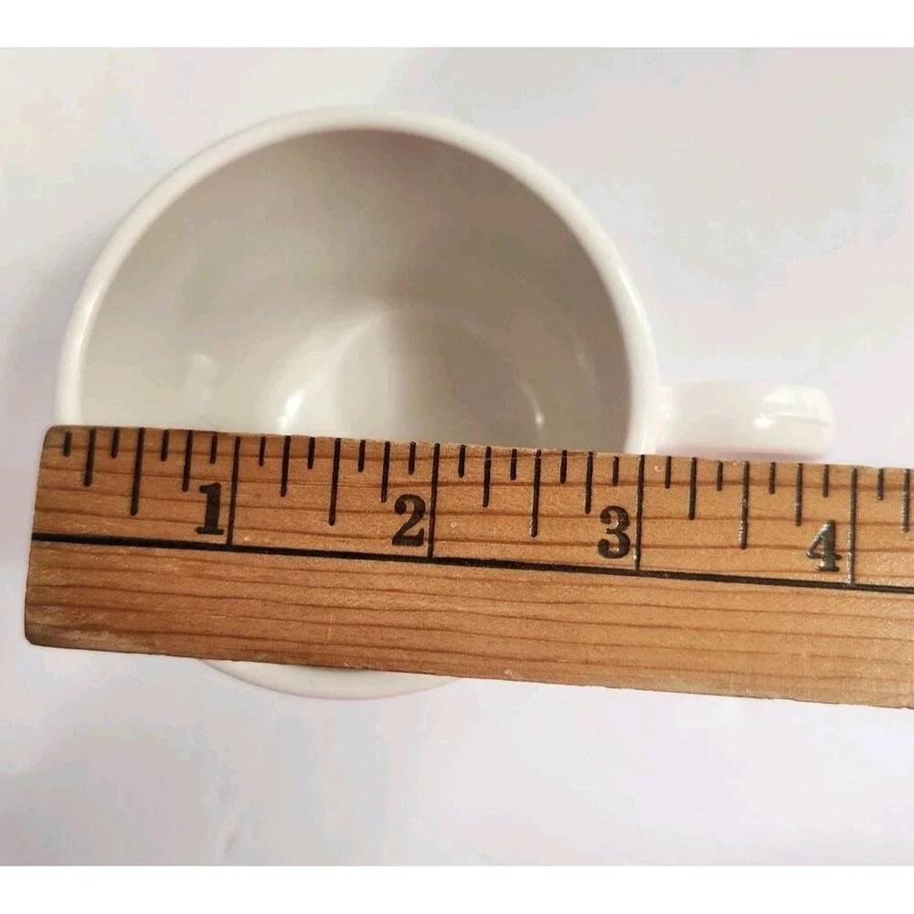 Set of 6 Vintage Corelle Abundance Coffee Cups Flat Bottom Mugs